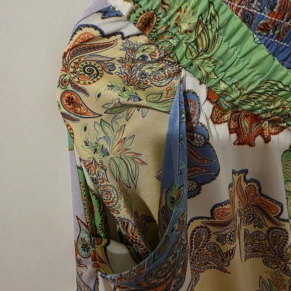 Rachel Zoe Multicolor Paisley Pants Satin - Picture 5 of 13